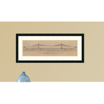 « brooklyn bridge » par craig s. holmes, impression encadrée