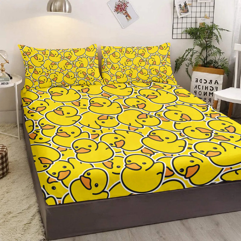 Ensemble de draps 3 pièces pour enfant - Drap-housse et taies d'oreiller toutes saisons