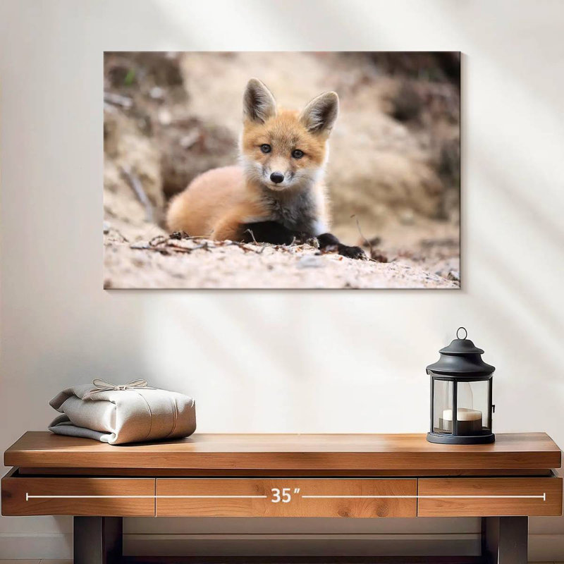 Little Brown Fox, 16" H x 24" W