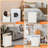 Extra Large 2 Section Dirty Clothes Laundry Basket with Lid, Dirty Clothes Hampers with Removable Bags-395000425