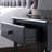 Coastal Solid Manufactured Wood Side Table with AC/USB and USB-C Port-513730025