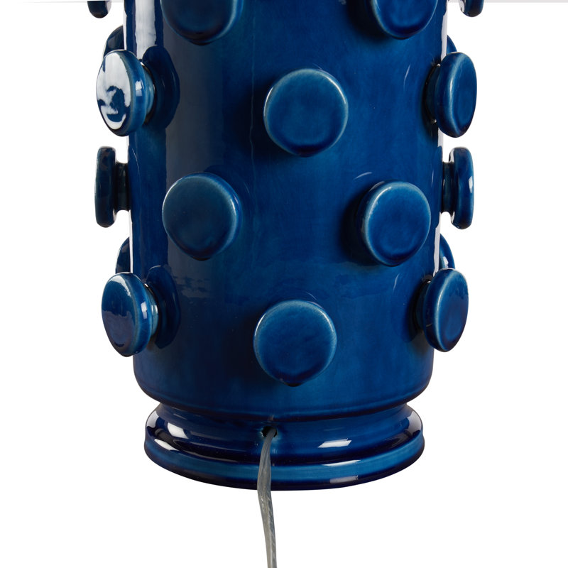 Ungaro Table Lamp, Dark Natural, Blue
