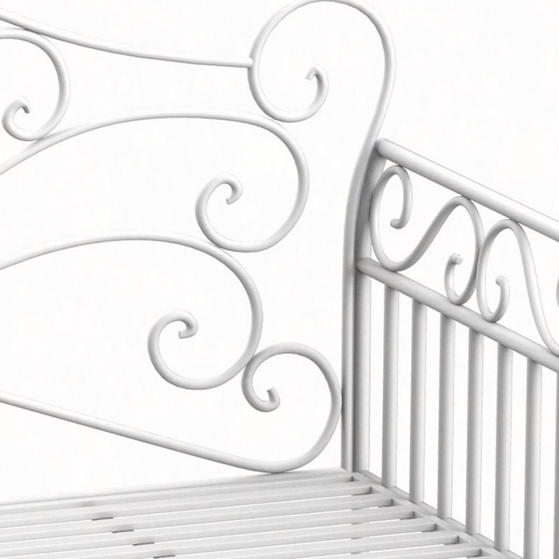 Banc de jardin, banc d'extérieur avec accoudoirs