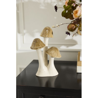 Figurine mouchetée champignon 8 po x 7,5 po x 12 po