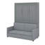 Lit escamotable mural Murphy avec coussin