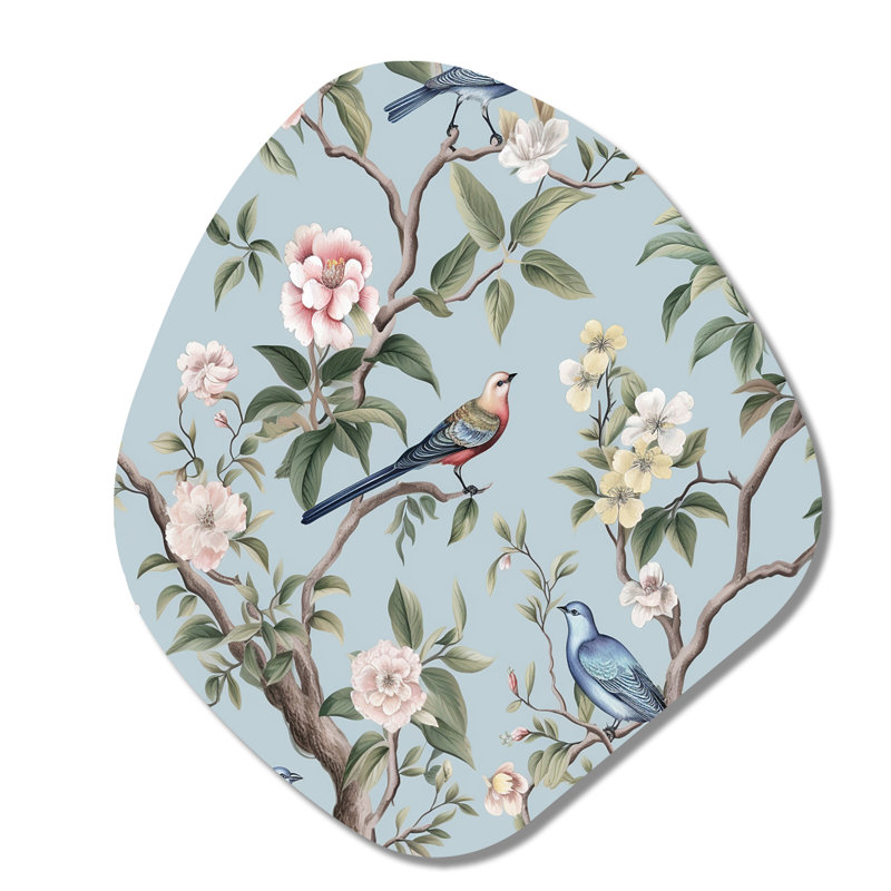 Patmos - Décoration murale irrégulière en métal forme nébuleuse florale, H 28 po x l 25 po
