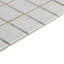 Tuile de mosaïque en céramique 2 po x 2 po blanc méta Slate Attaché