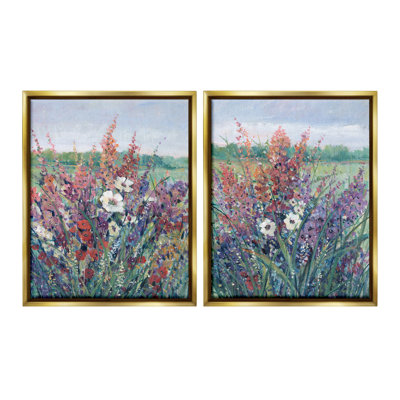 «Blooming Meadow Plants» par Tim Ottoole 2 - Pièces sur toile
