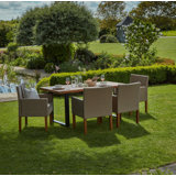 Fabiano Rectangular 4 - Person 175cm Long Dining Set with Cushions