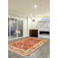 Tapis décoratif en laine de style persan rouge foncé de conception unique 6 pi 2 po x 8 pi 10 po noué à la main new age paki
