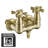 Bathtub Faucet Wall Mount, Clawfoot Tub Faucet with Brass Rough-in Valve-88302485