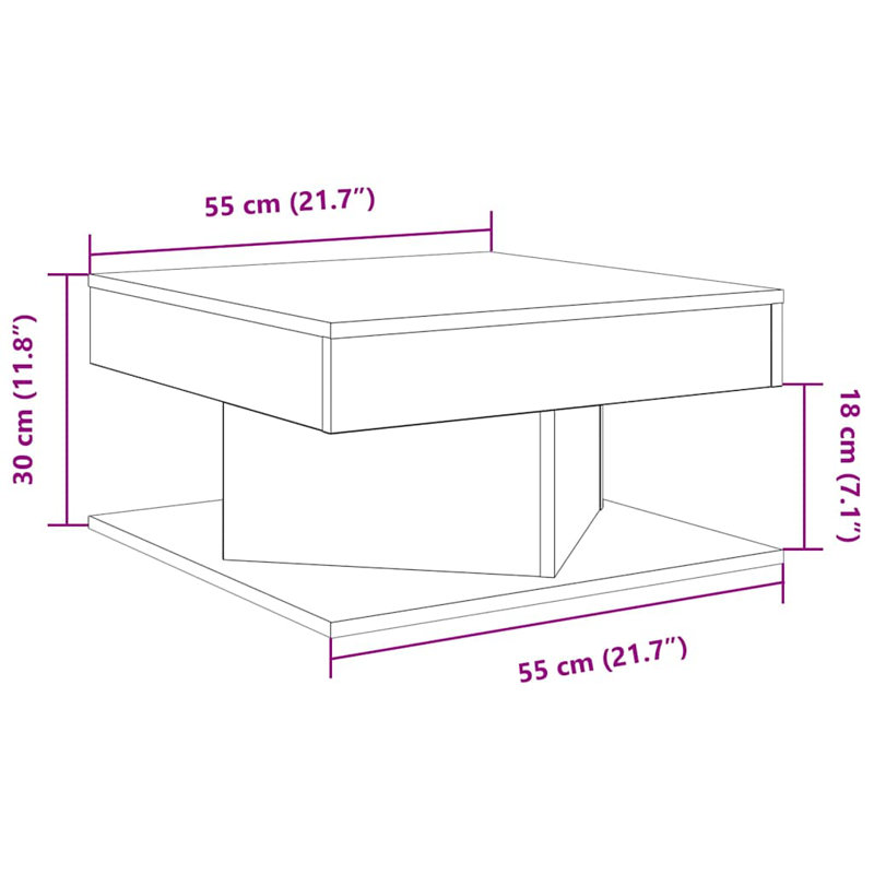 Goce Block Coffee Table, Old Wood