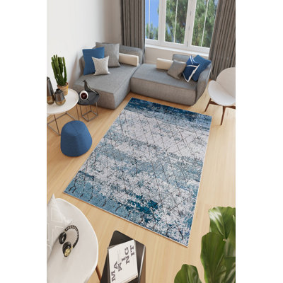 Tapis écologique, 100% polyester, 31,5 po x 47,2 po | 650 po / m², hauteur de poils de 0,16 po | Pois antibactérien antidérapant en PVC | Lavable à la machine, parfait pour le salon et la chambre à coucher
