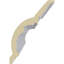7 3/4"H x 5 1/2"P x 9 1/2"F x 94 1/2"L Odessa Leaf Dentil Crown Moulding