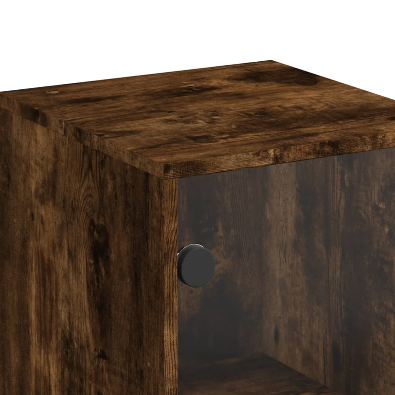 Calianna Display Cabinet, Smoked Oak