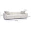 Frome Cream Chenille Modular Long Sofa-853039331-853039330