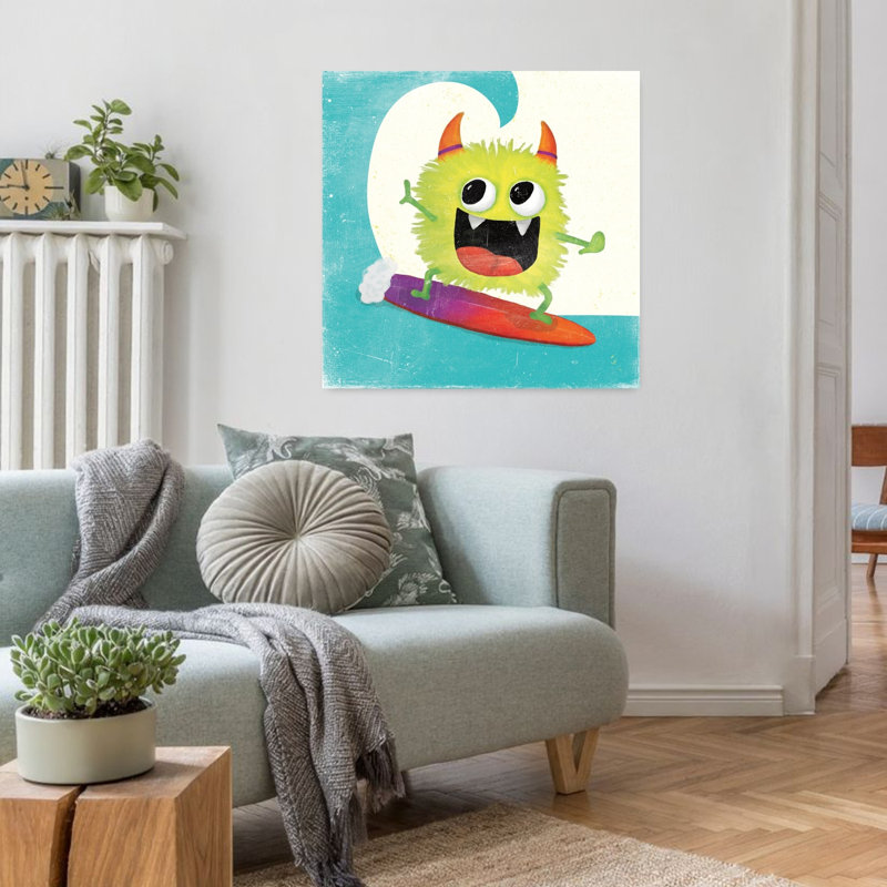 Art contemporain fantaisiste Xtreme Monsters III, H 32 po x l 32 po