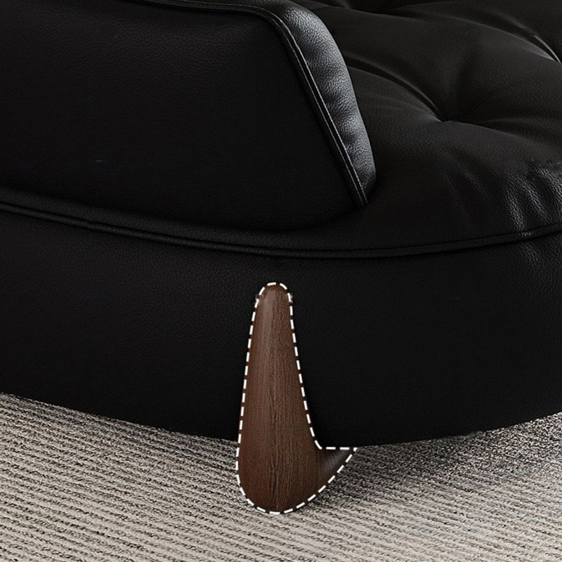 Canapé incurvé American American, H 33,46 po x l 126 po x P 45,27 po