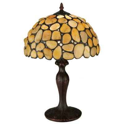 Lampe de table jaune 19,5 "H Agata