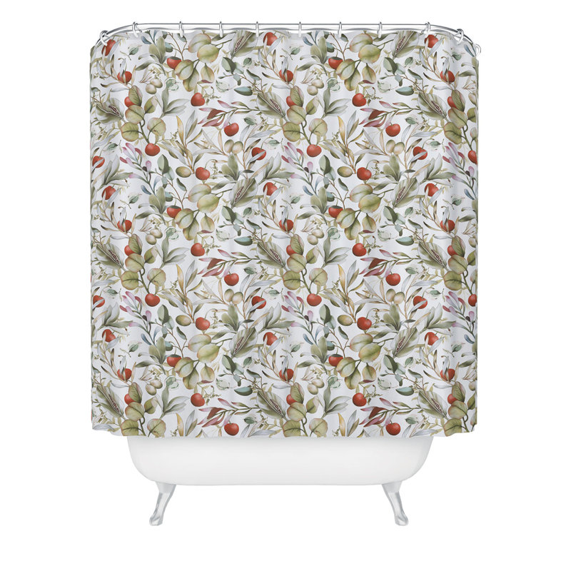 Rideau de douche Marta Barragan Camarasa, Green Floral 34