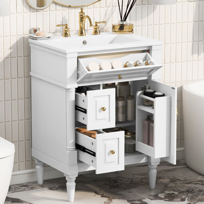 Meuble-lavabo de salle de bain avec lavabo