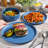 Gibson Home Canyon Crest 12-Piece Stackable Matte Melamine Dinnerware Set-72615067