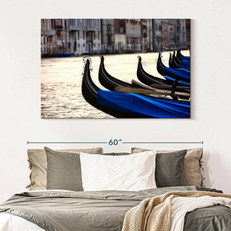 Mehar Gondolas In Venice Italy, 34" H x 51" W