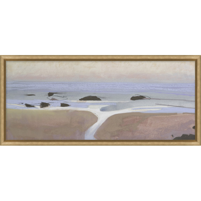 Salt Marsh 7 LG Print, Gold, 11.25" H x 25.25" W x 1" D