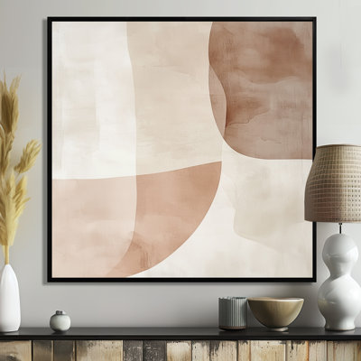 Soft Neutral Canvas, Blush Minimalist Wall Art, Stinebaugh