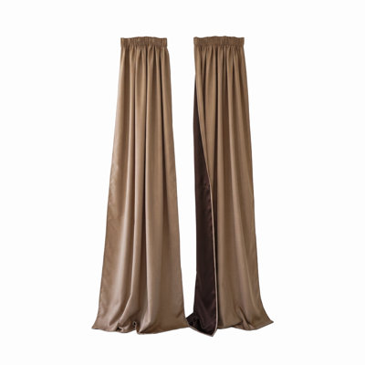 Room Darkening Blackout Curtain (Set of 2)
