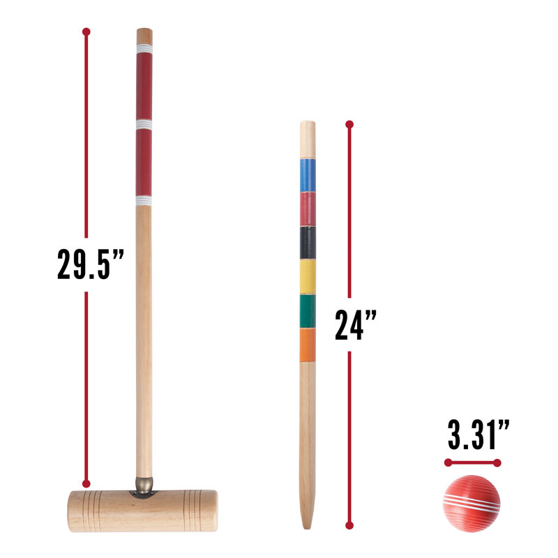 Ensemble de croquet 6 joueurs professionnel