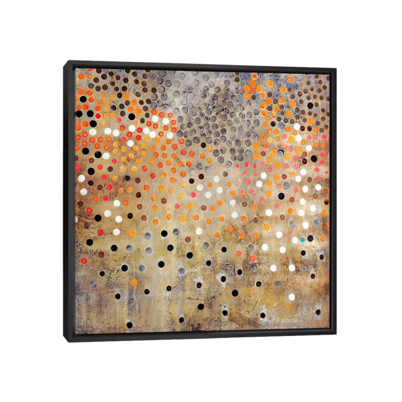 Caviar - Print on Canvas, 45.72 cm H x 45.72 cm W, Black Framed