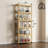 Modern Home Office 68" 5-Tier Transparent Display Cabinet Acrylic Flip Door Curio Cabinet Floor-Standing Showcase Bookshelf For Living Room Bedroom-109080843