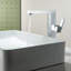 Robinet de lavabo de salle de bain, 1 trou en nickel brossé, acier inoxydable pivotant à 360 °