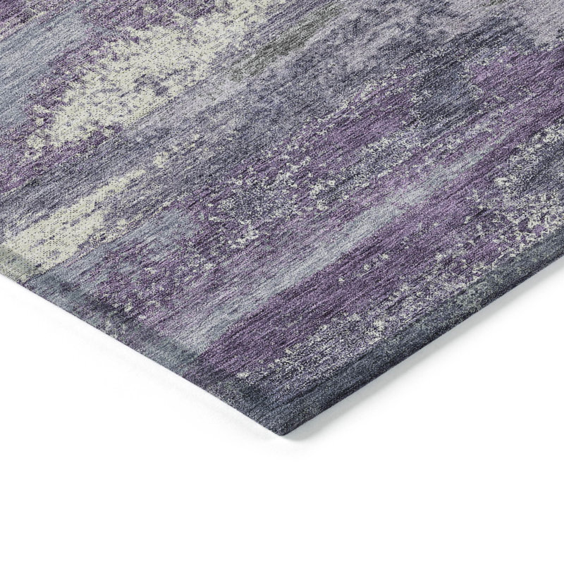 Aleighna Area Rug with Non-Slip Backing, Rectangle 8' x 10'
