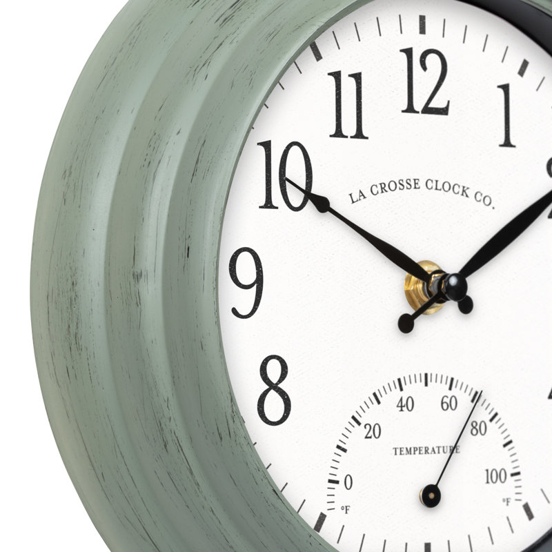 Aizel 8" Outdoor Quartz Wall Clock