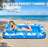 Pool Floats Inflatable Pool Lounger Float For Adults, 71" X 48" Large Pool Floats With Headrest Drink Holder