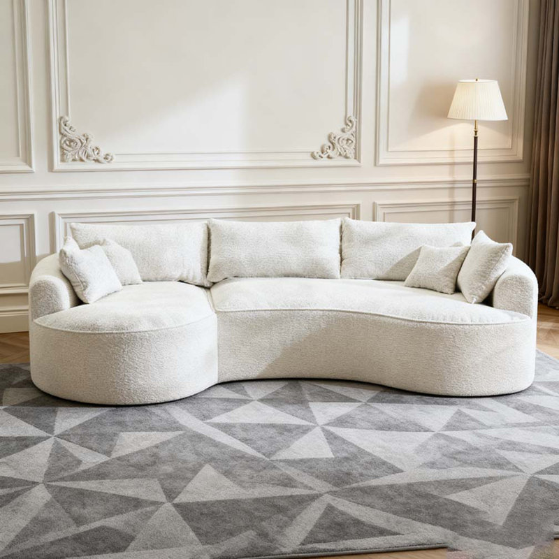 Canapé 124,5 po, Blanc