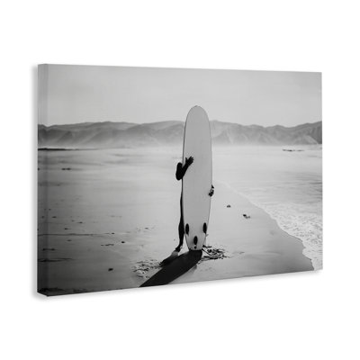 Toile cachée avec planche de surf par Sissi et Seb