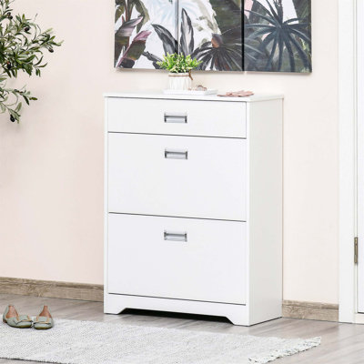 16 Pair Flip Down Shoe Storage