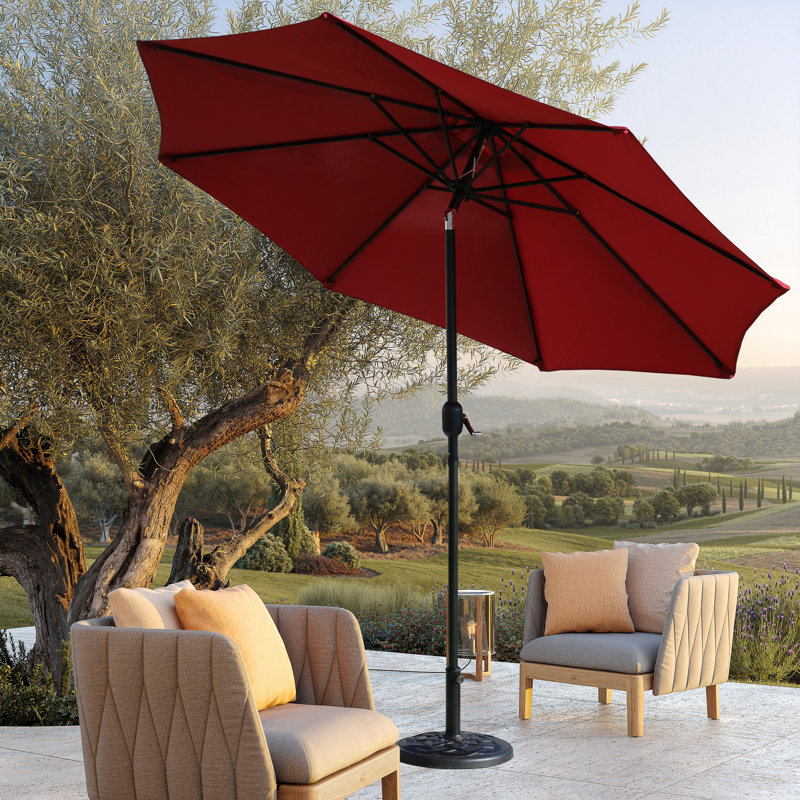 Graig 107.87'' Market Umbrella, Red