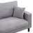 74" High Resilience Three Seater Sofa-44936270