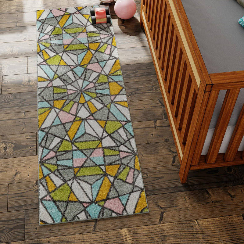Unique Loom Vivid Whimsy Kids Rug, Runner 2'2" x 6'1"
