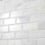 Asian Statuary Beveled 2X4 Marble Tile