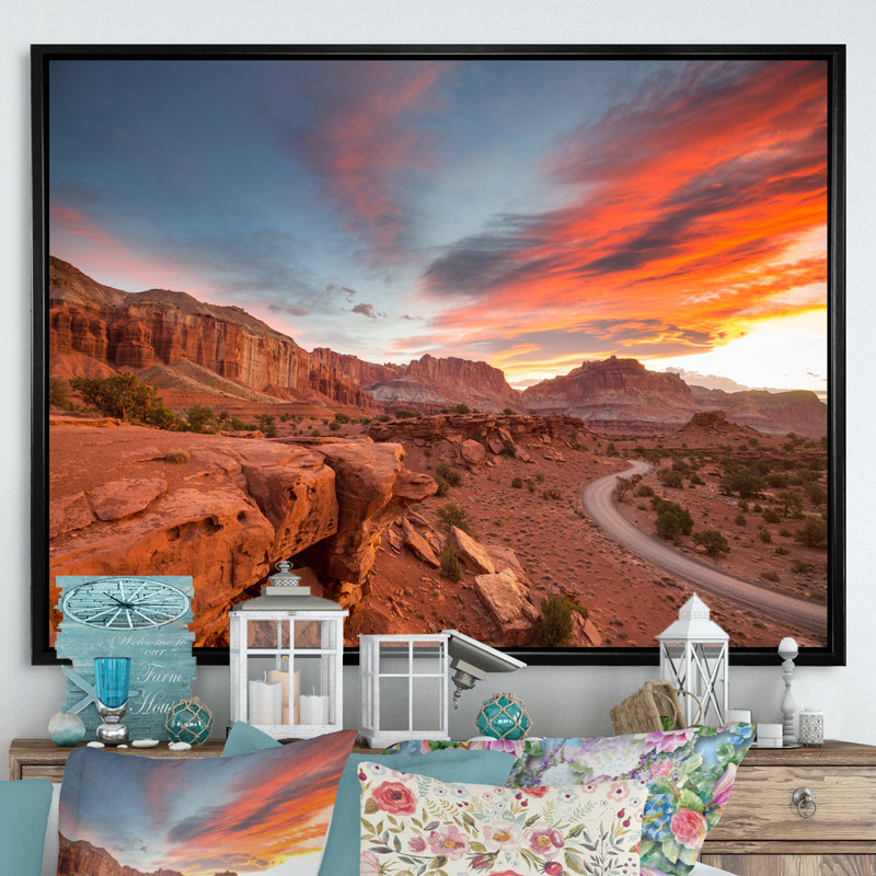 Bryce Canyon National Utak II sur impression sur toile, Cadre flottant noir, H 24 po x l 32 po x P 1 po