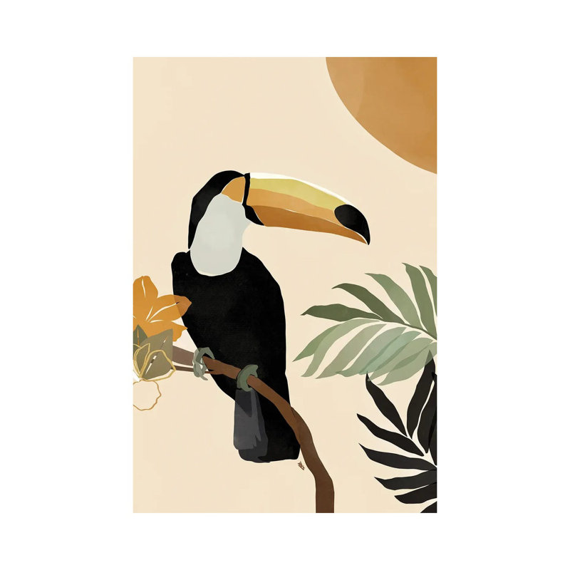 Toucan 1 Piece Wall Art on Canvas, 20.32 cm H x 30.48 cm W, Wrapped Canvas