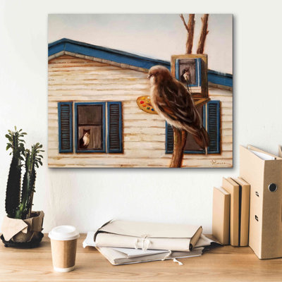 Portrait d'un ennemi »par Lucia Heffernan, art mural sur toile, 24 po x 20 po