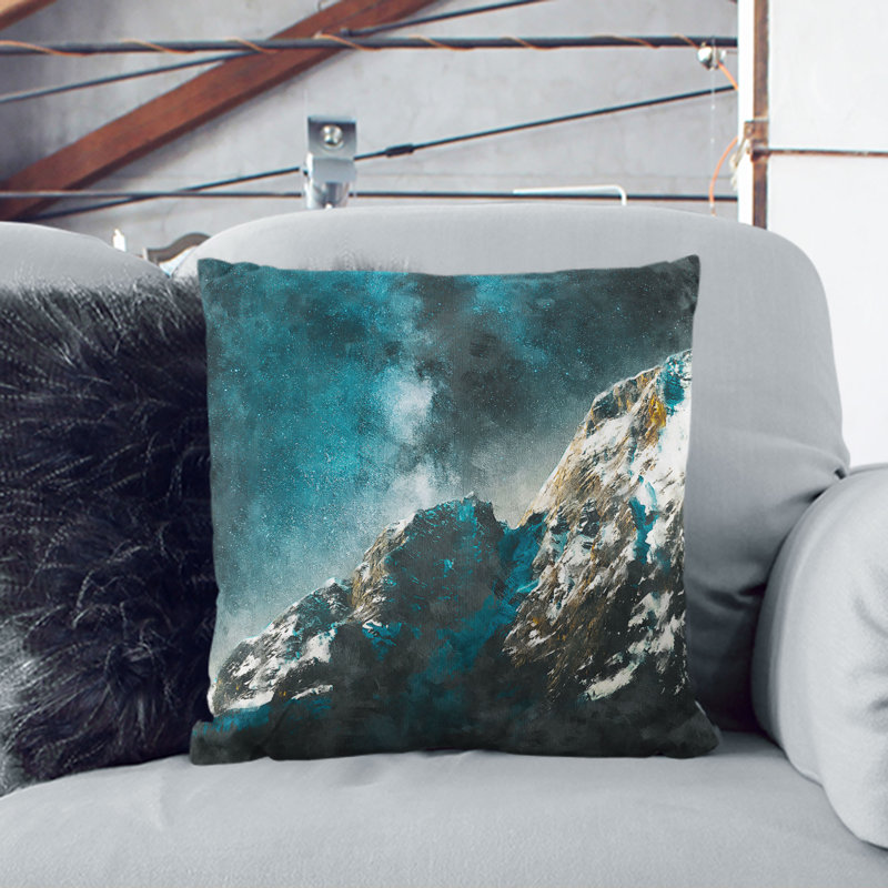 Square Throw Cushion, 40cm H x 40cm W x 15cm D, Stone