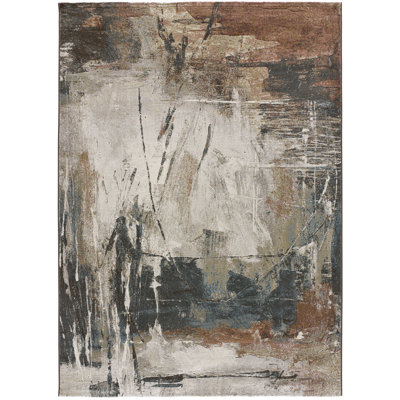 Anavae Abstract Machine Woven / Power Loomed Area Rug