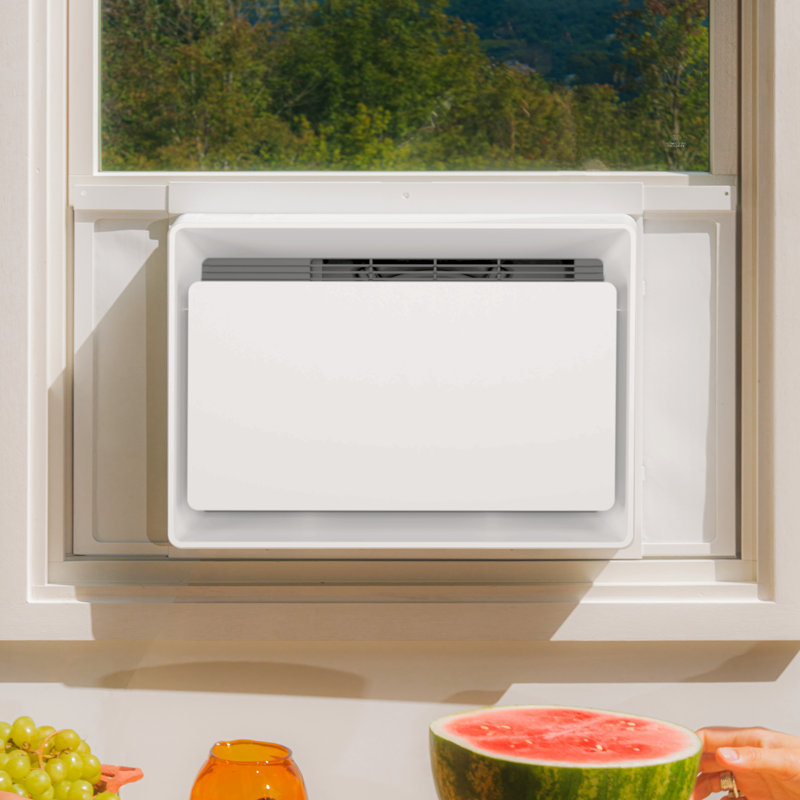 White Medium Wi-Fi Connected Window Air Conditioner with Remote